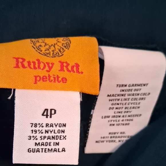 Ruby Rd. Straight Leg Pants - Picture 3 of 4